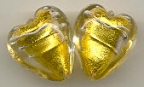 Large Gold Foil Hearts